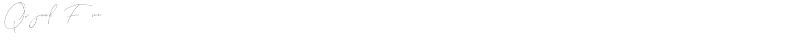 Qojack font preview